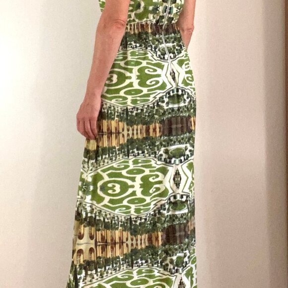 Alice + Olivia floor length sleeveless maxi dress park green space garden 6 US - Picture 11 of 16